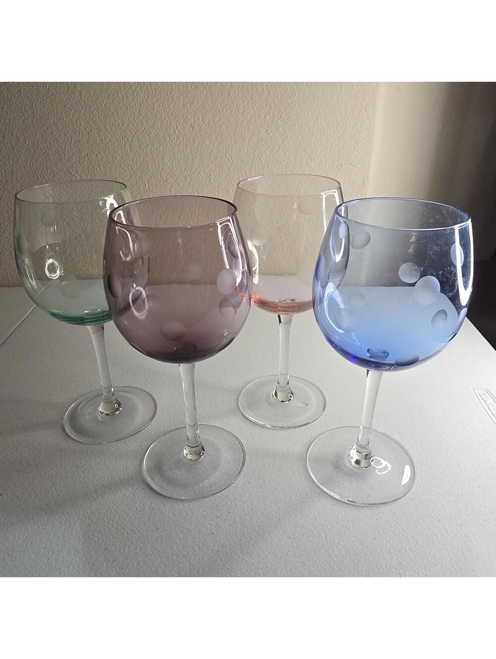 4 Waterford Crystal Wine Glasses Retired